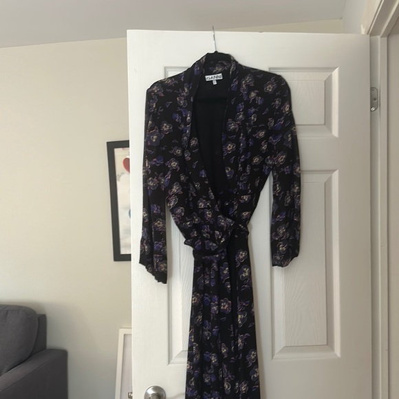 Ganni Purple Wrap Dress - Picture 3 of 4